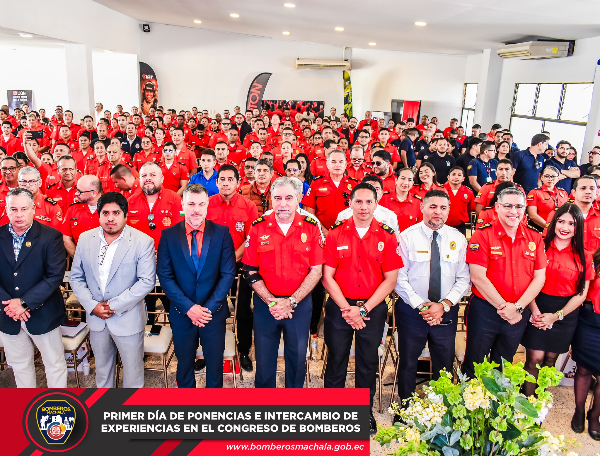 CON TODO ÉXITO SE DESARROLLA EL PRIMER DÍA DEL TERCER CONGRESO NACIONAL DE BOMBEROS EN SANTA ELENA.